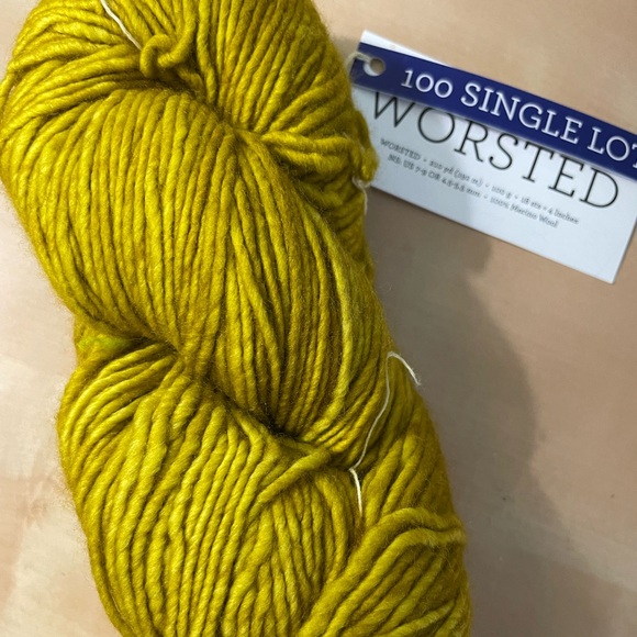 Malabrigo Worsted one skein Mustard Yellow Worsted Yarn one skein - Picture 1 of 3